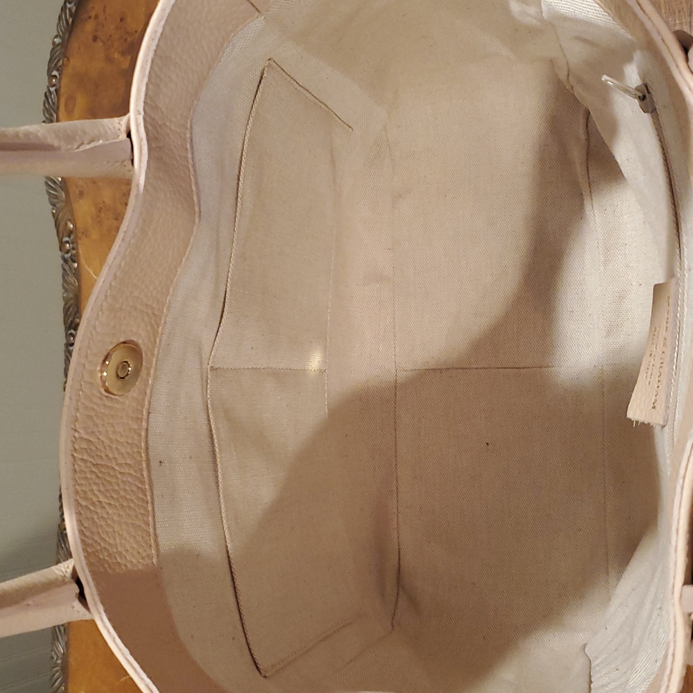 Mark & Graham Pale Blush Leather Tote - Picture 13 of 14